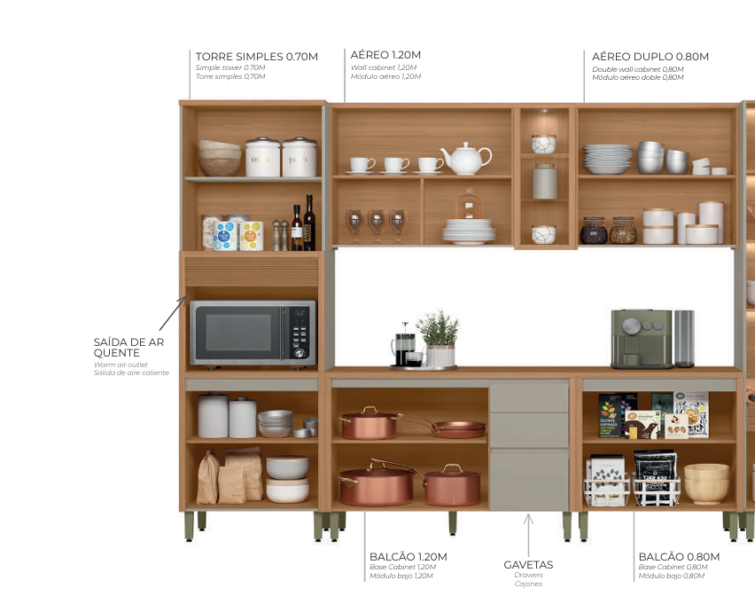 COZINHA ALLURE LINEA BRASIL
