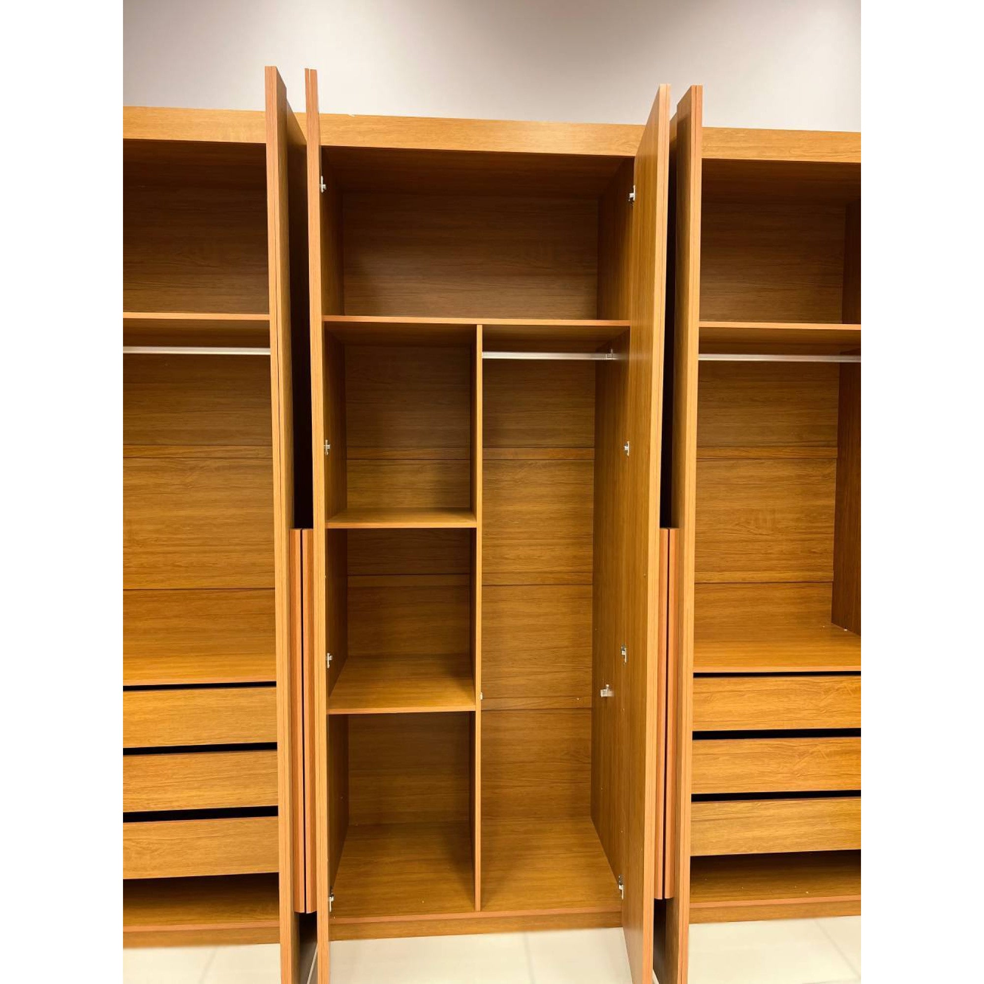 Guarda-Roupa 6 Portas Lucca Premium 2,73 m Naturale – RUFATO TO