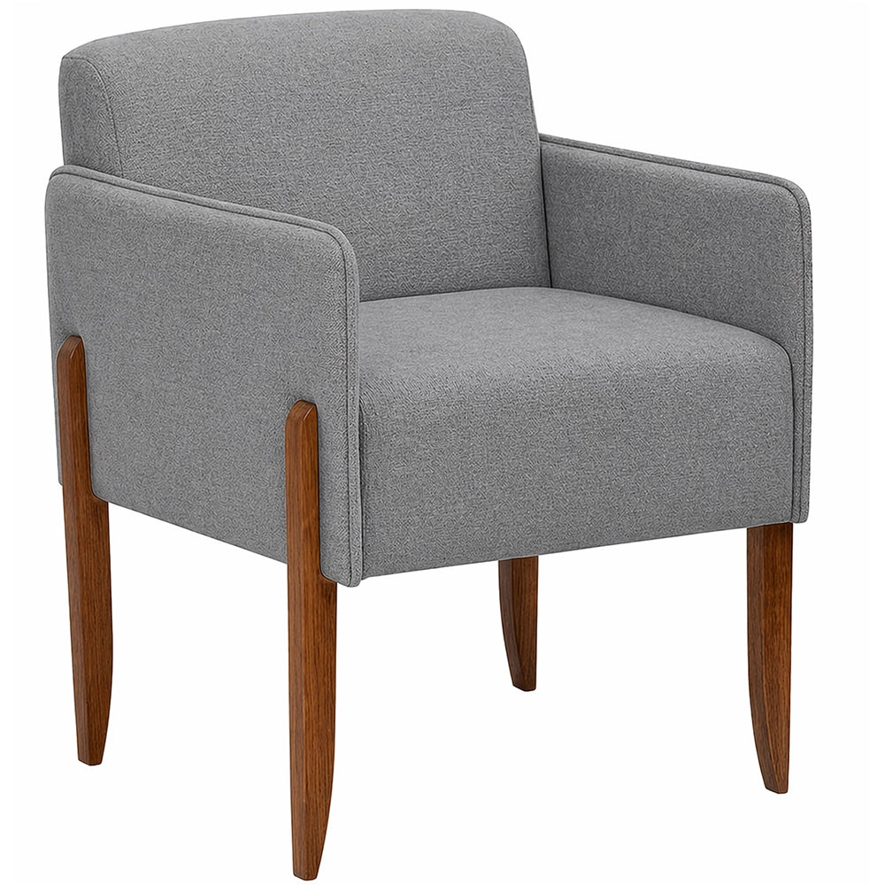 Poltrona Decorativa 040 em CINZA Linho Jc