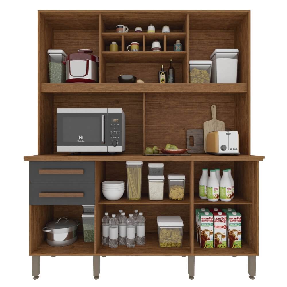 Armário de Cozinha Luna 6 Portas 2 Gaveta - Móveis furniture