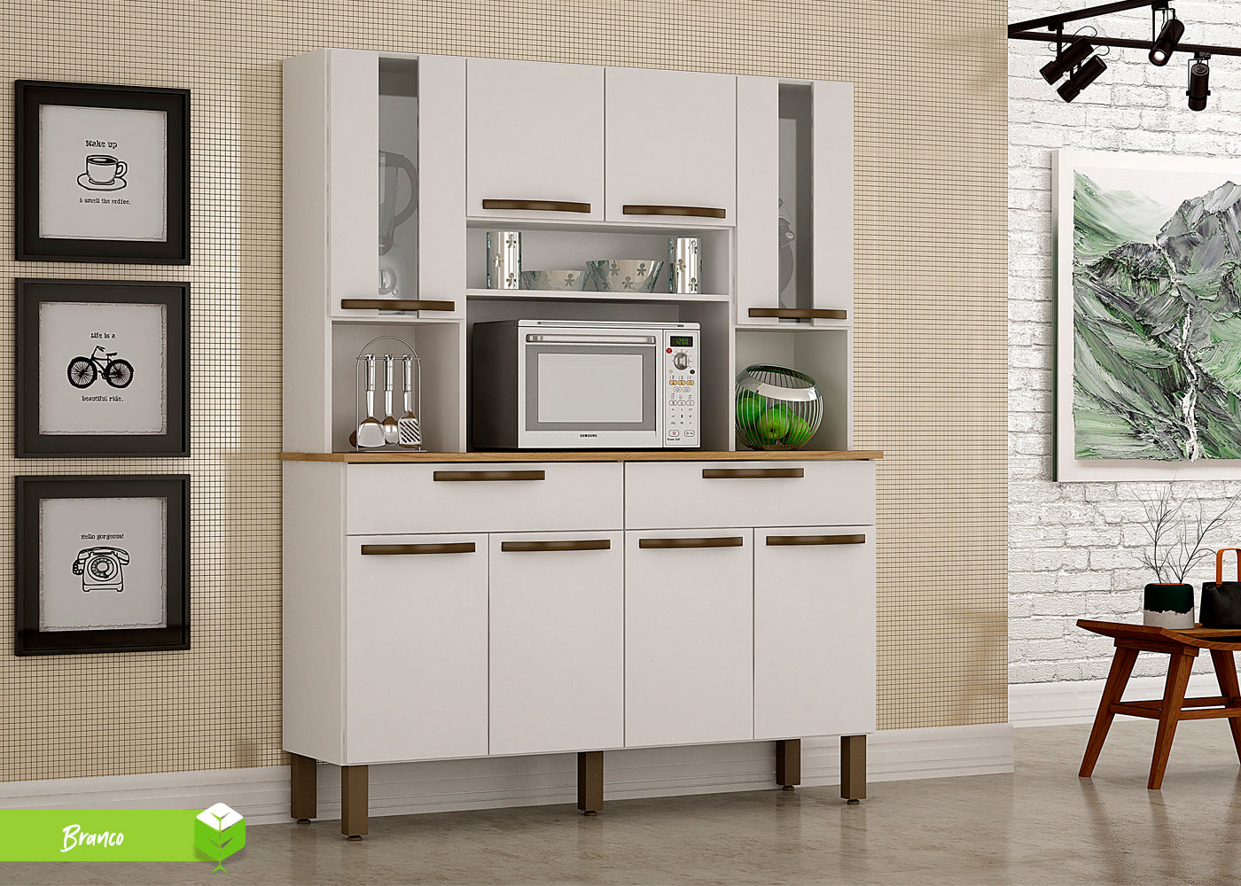 Kit Cozinha Turim 8P2G - Móveis furniture