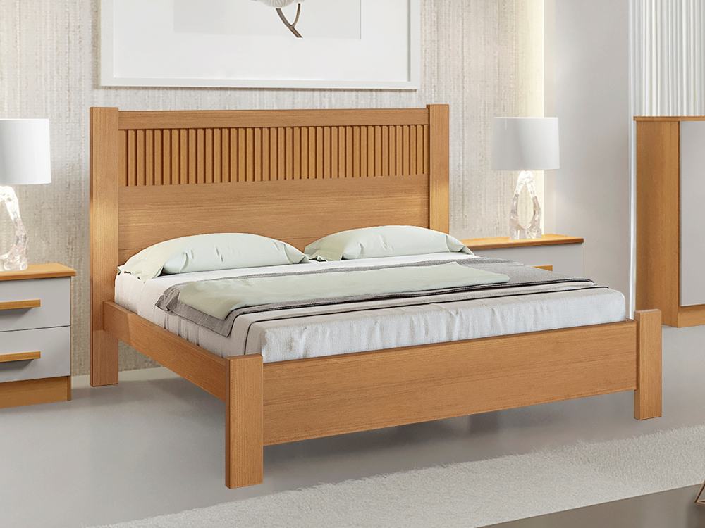 Cama casal Primícia Plus – Cinamomo - Móveis furniture