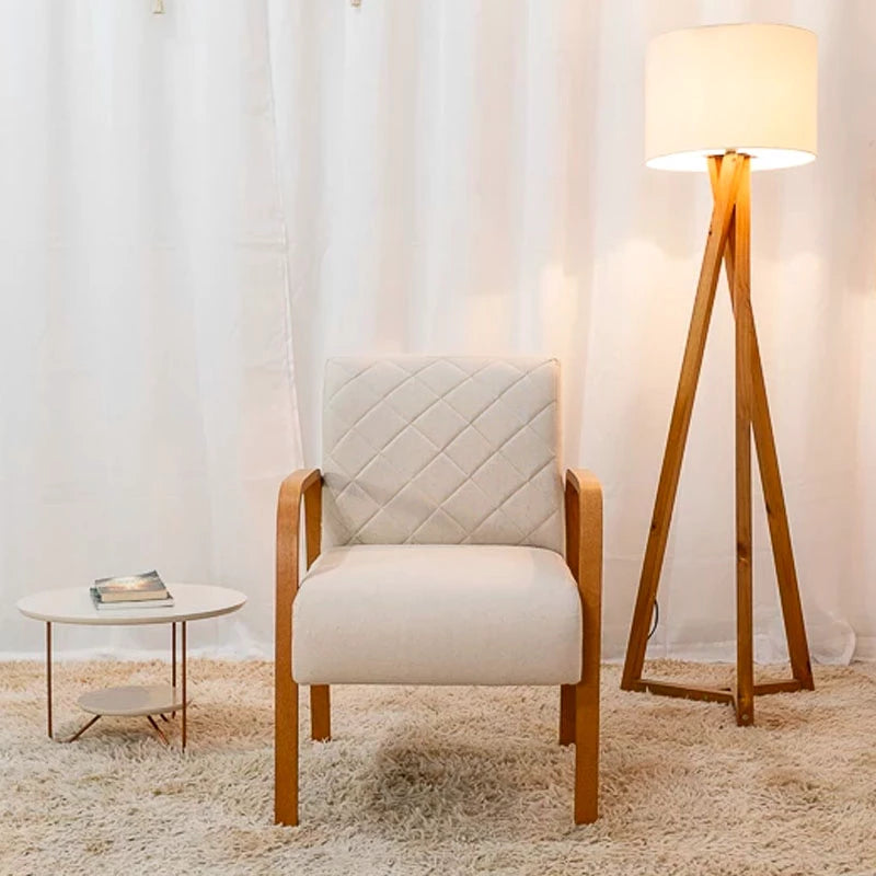 Poltrona Ayla Linho bege