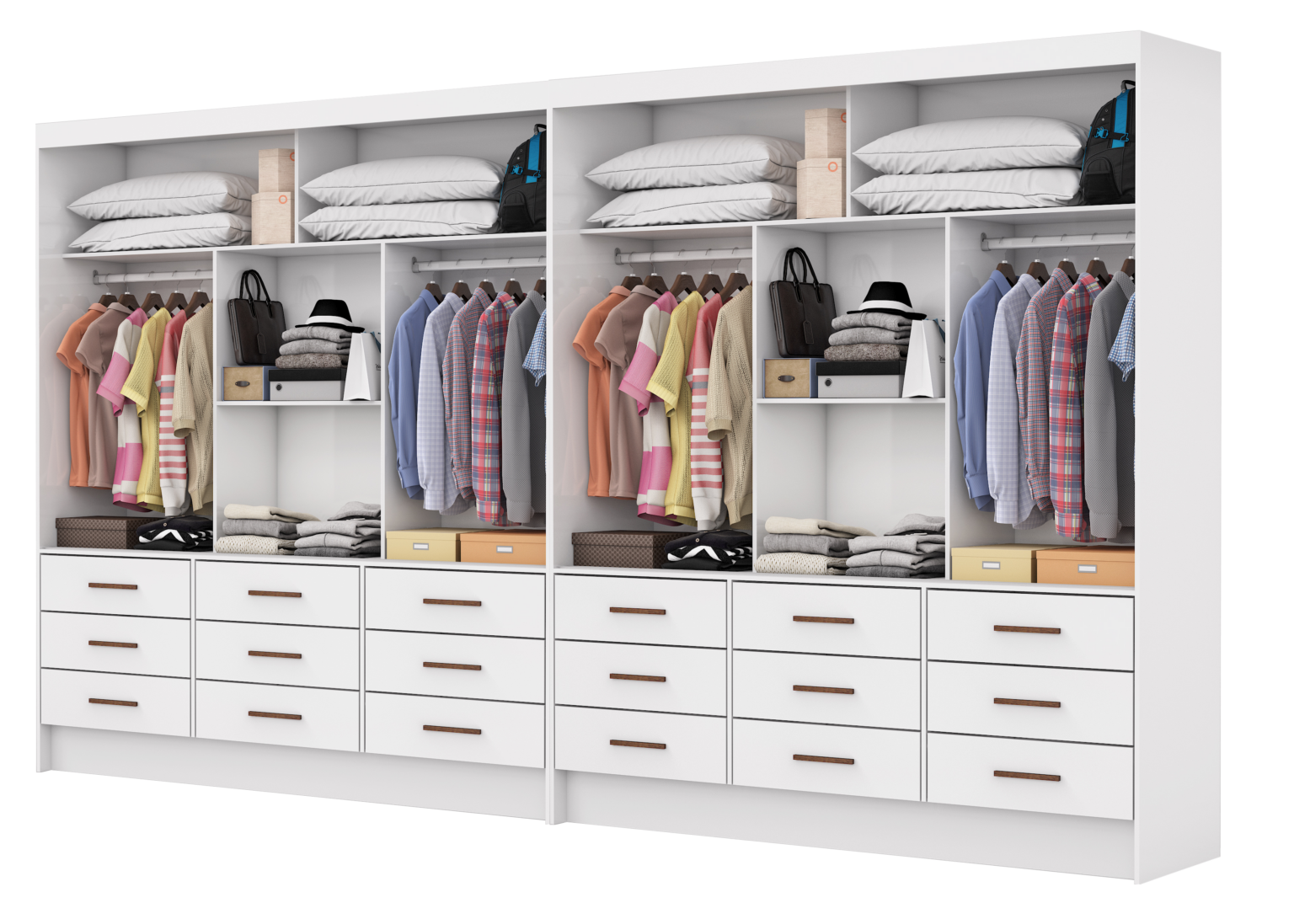 Closet 6 Portas Sevilha Cinamono – CARIOCA MÓVEIS - Móveis furniture