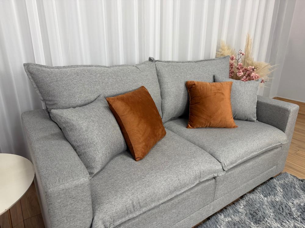 Sofá Beirut Living Molas Ensacadas 1.80m – Cinza Linho