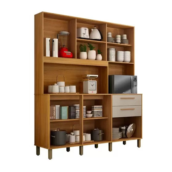 Armário de Cozinha Diamante 5 Portas 2 Gavetas - Móveis furniture