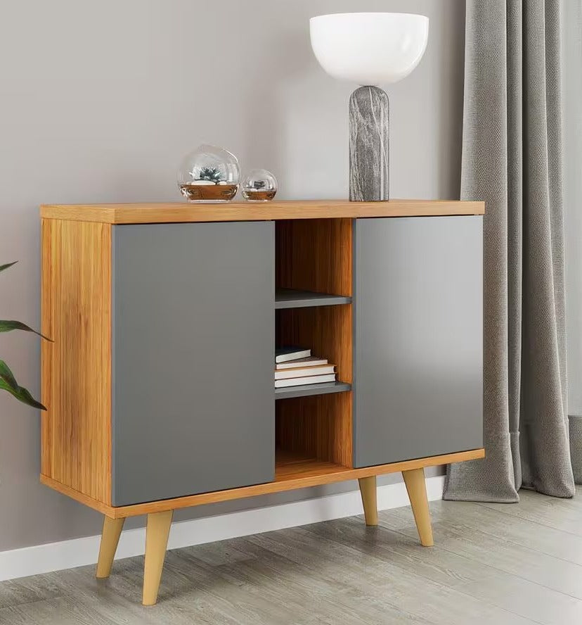 Buffet Infinito 2P Mel.Cinza Viero - Móveis furniture