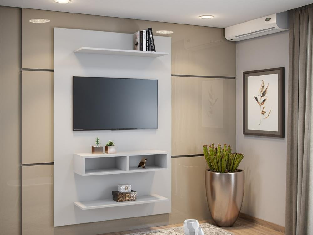 Painel Byte 43” – Branco - Móveis furniture
