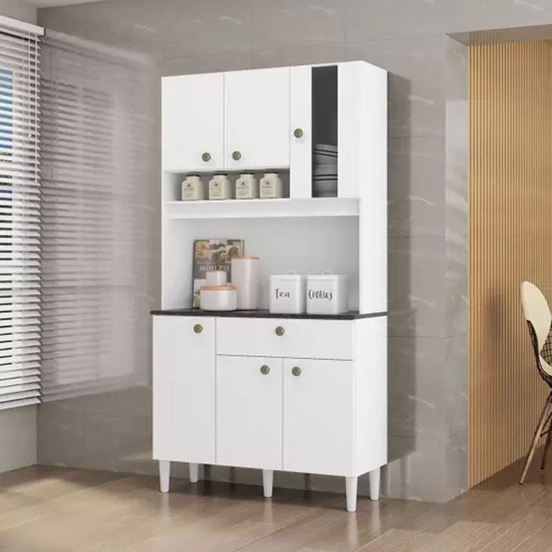 Kit Onix Largura 0.90m 6 Portas 1 Gaveta Branco Poquema - Móveis furniture