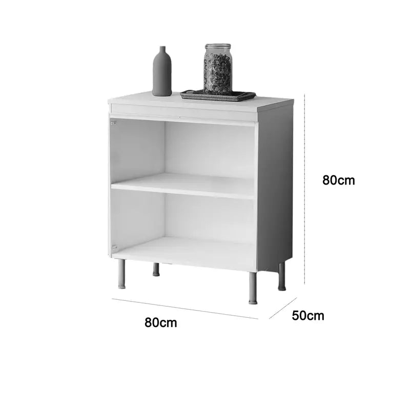 Balcão Cozinha Evidencia 80cm 2 Portas BRANCO