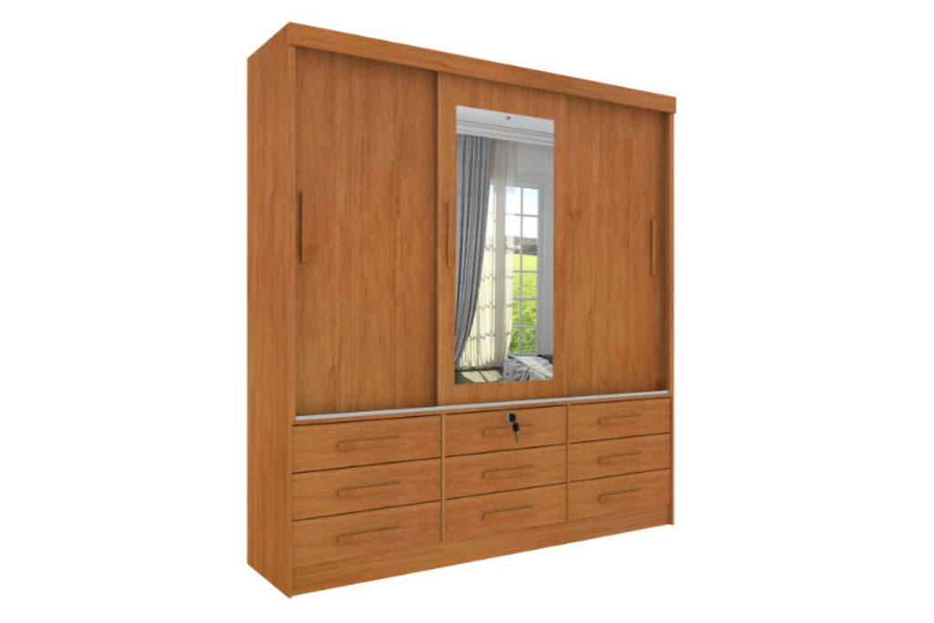 GUARDA ROUPA CHICAGO 3PTS C/ESP 9GAV CINAMOMO – TCIL