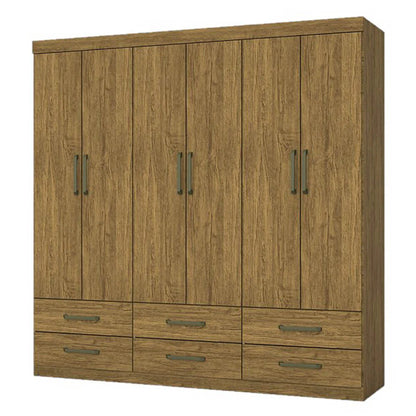 Guarda Roupa Dallas Casal 6 Portas 6 Gavetas - Móveis furniture