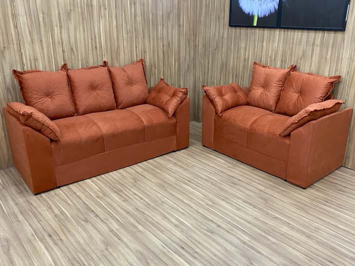 Sofá 2 e 3 Lugares Terracota 604 Paris
