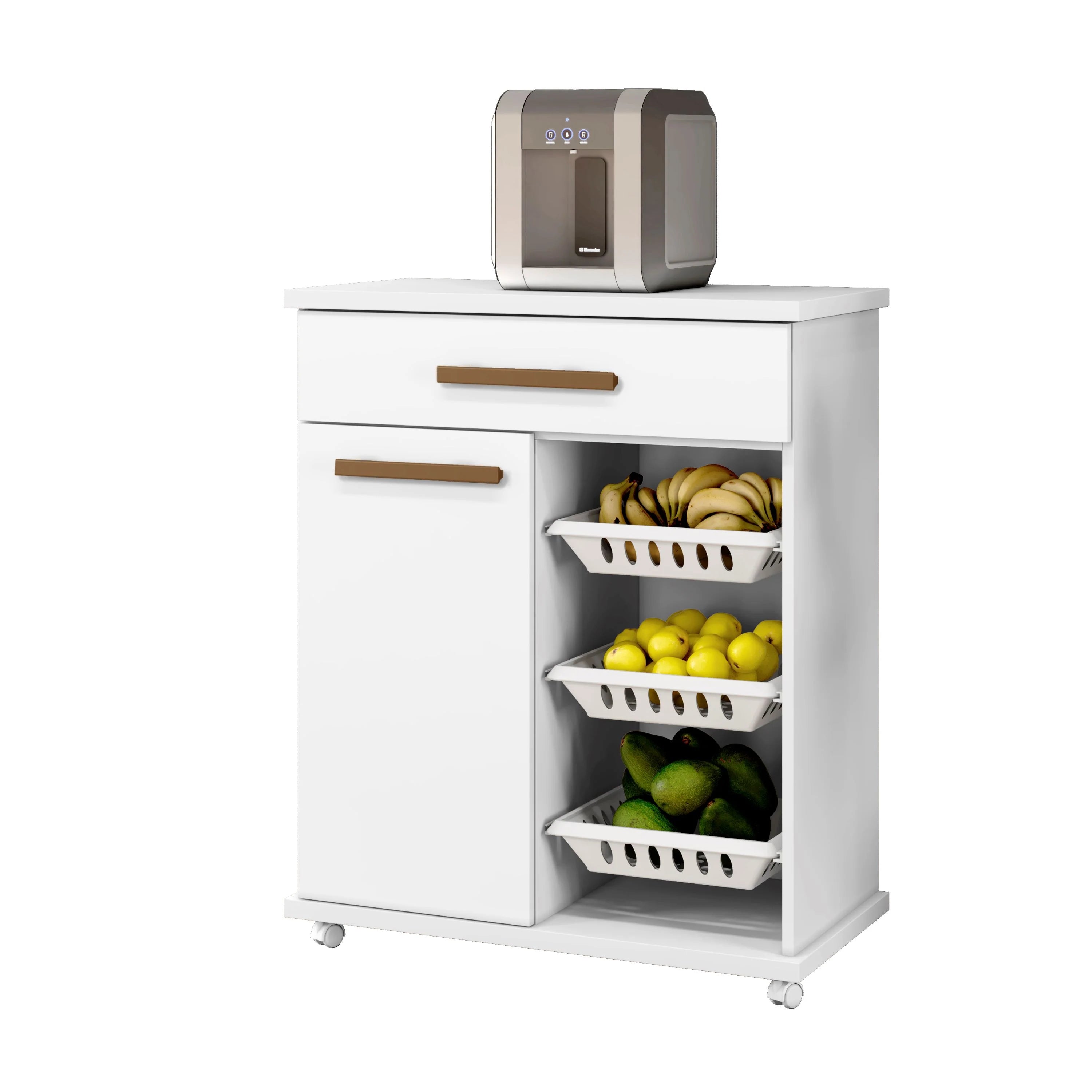 Fruteira Goiania 73 1P1G3Cestos Branco Arte Moveis