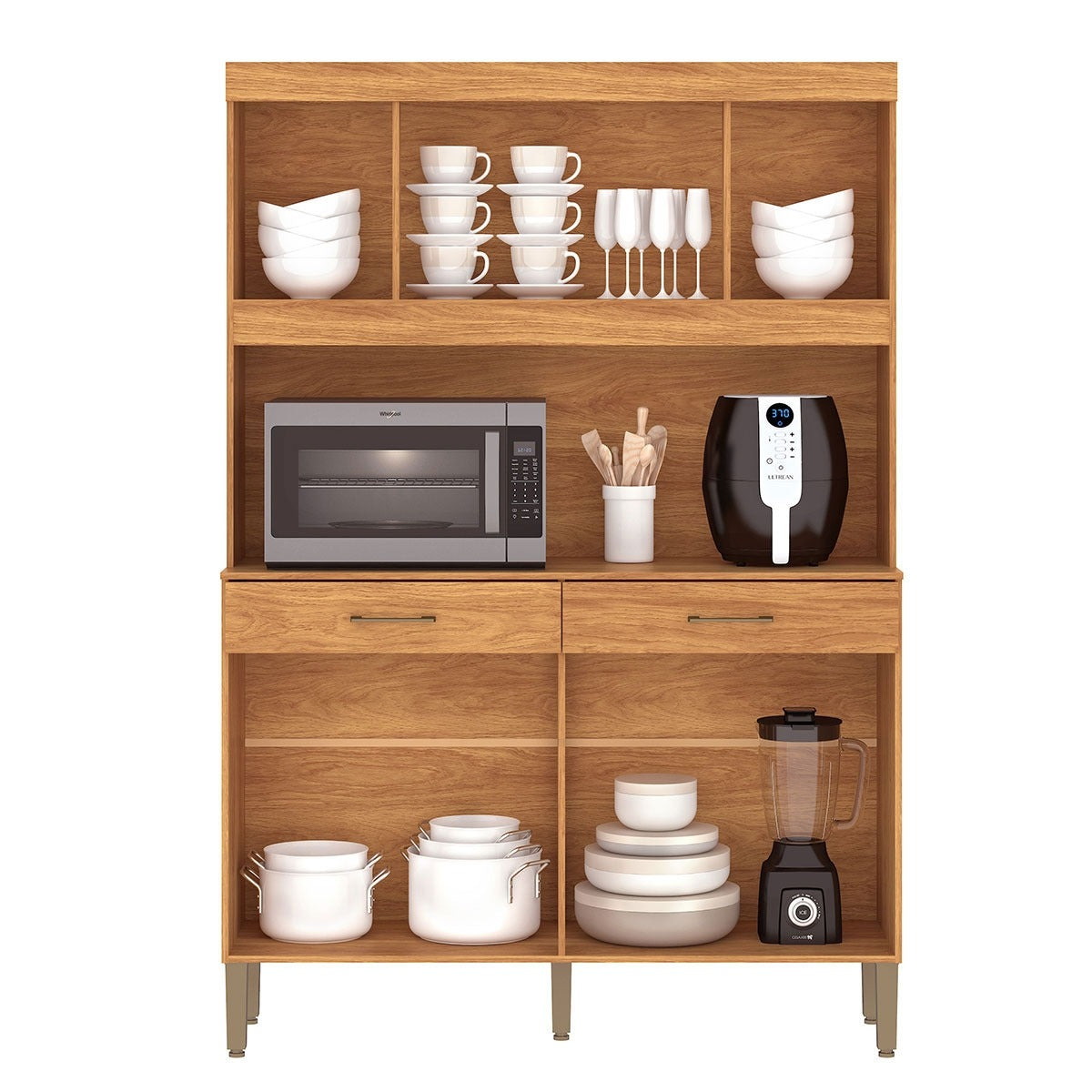 Kit Cozinha Laura K120 1,20 m Cinamomo/Off White – FELLICCI