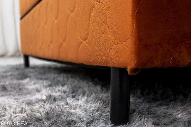 Box + Colchão Casal Espuma D45 Max Top Premium Ferrugem 138×188 Nosso Sonho Almofadas Grátis - Móveis furniture