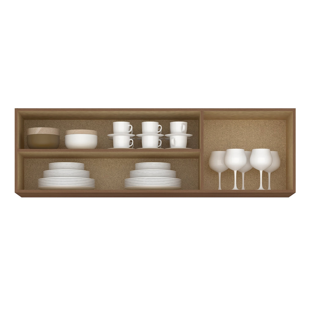 Armário Aéreo 3 portas Ipanema + Balcão(Tampo Comum)Copacabana Manchester – FELLICCI - Móveis furniture