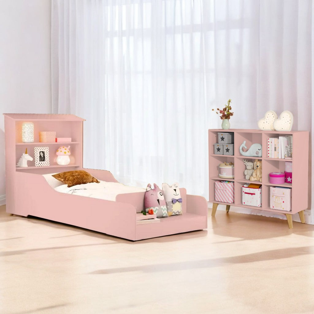 Cama Juvenil Liz + Organizador Ceci Rosé – MADEC/VJ MÓVEIS