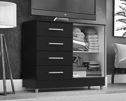 Comoda Gisele 4G2P Chocolate - Móveis furniture