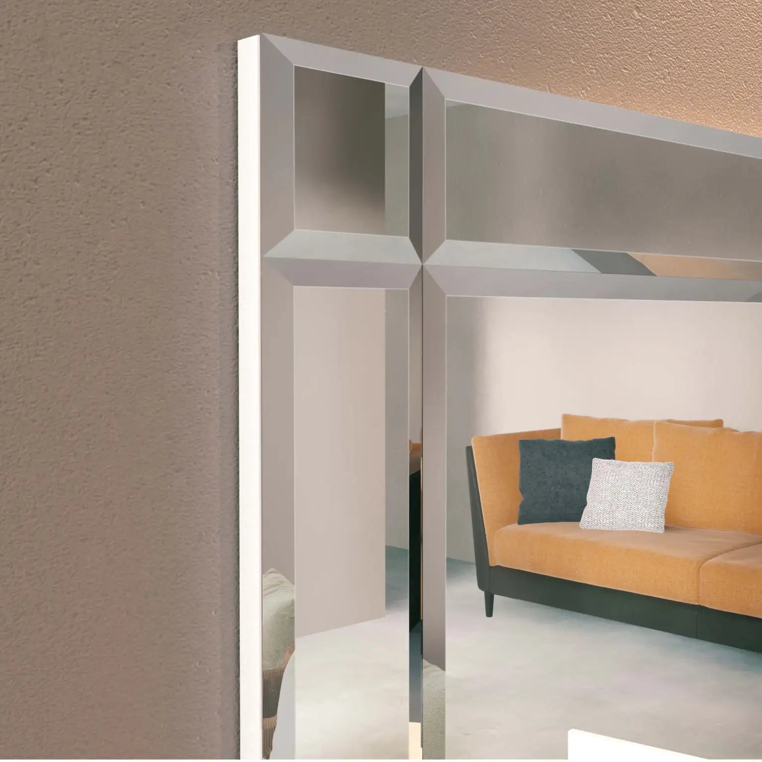 Quadro Espelho Bisotê 136x67cm EDN