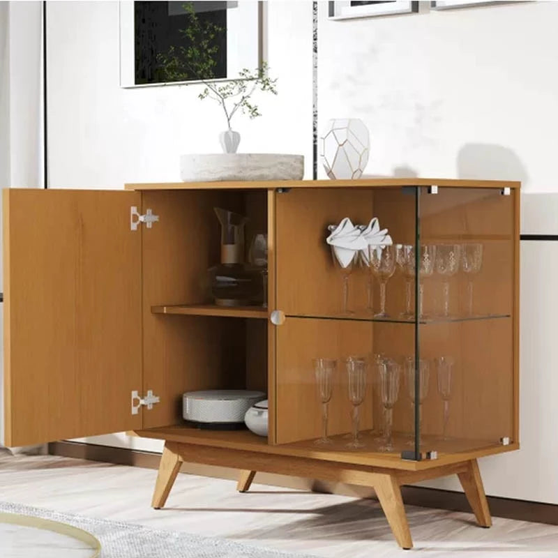 Buffet Açai Luxo Ripado com 2 Portas larg. 0.92m Nature JB Bechara - Móveis furniture