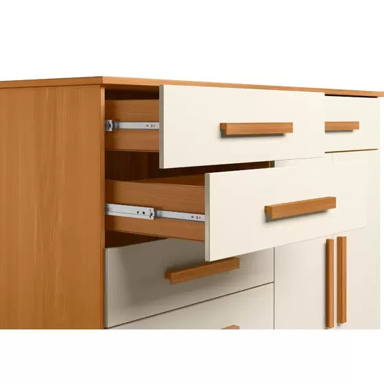 Cômoda Xangai 2 Portas 6 Gavetas Albatroz - Móveis furniture