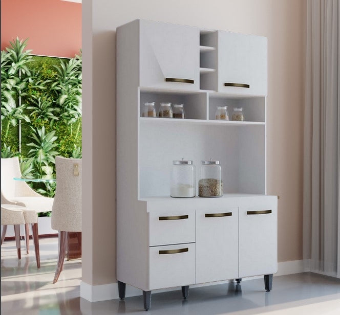 Kit Cozinha Milena Branco – BORSARI - Móveis furniture