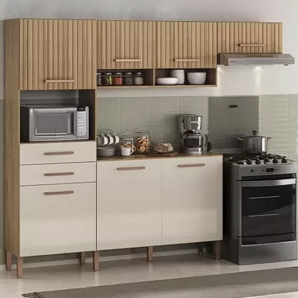 Armário de Cozinha Fortaleza 7 Portas 2 Gavetas Atualle - Móveis furniture