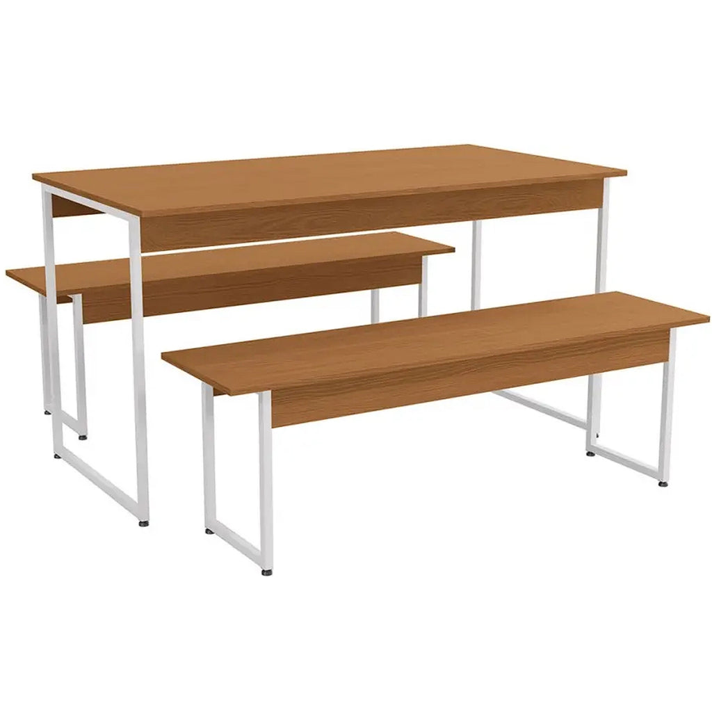 Mesa de Madeira com 2 Bancos Li013 Kappesberg