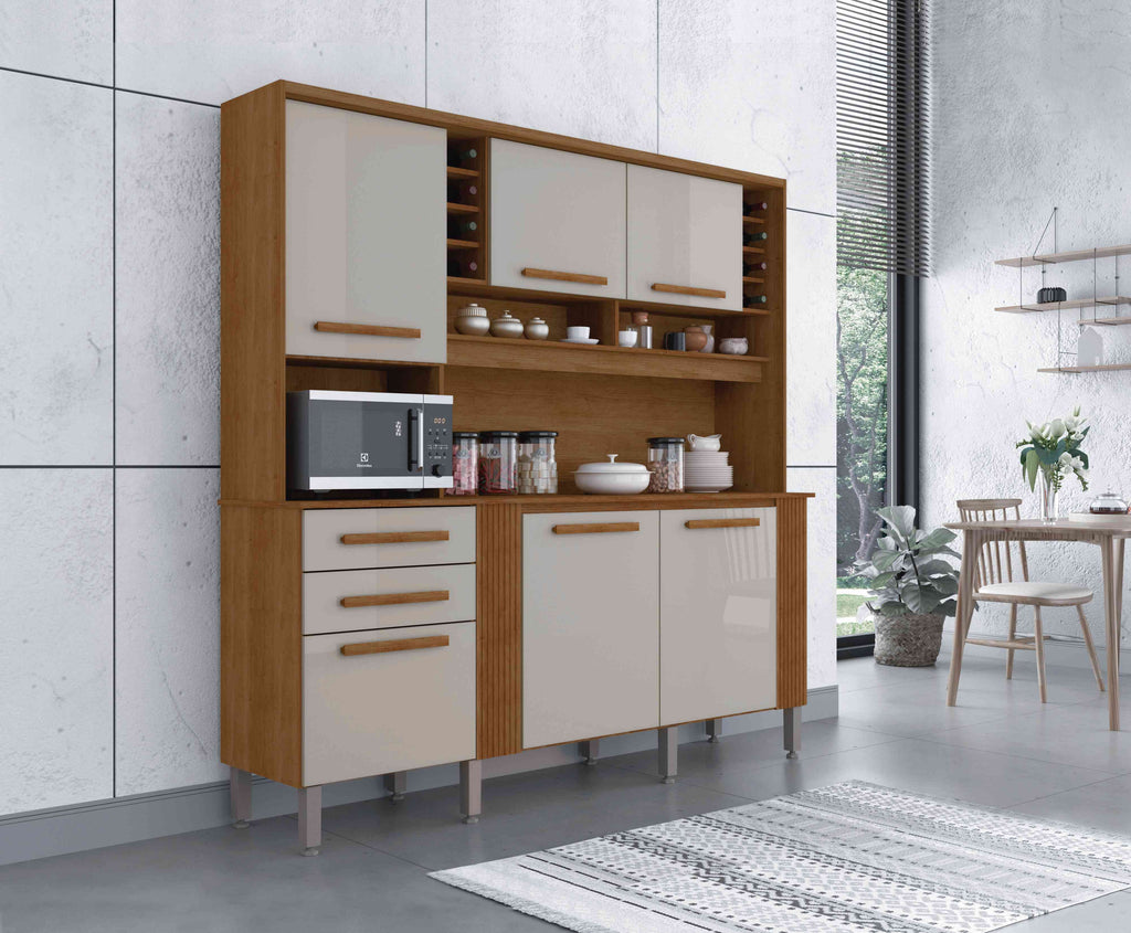 Kit Cozinha Catar 6P2G - Móveis furniture