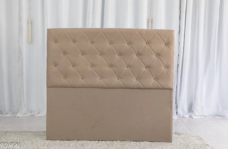 Cabeceira Casal Rio Sued Bege Larg. 1.40m - Móveis furniture