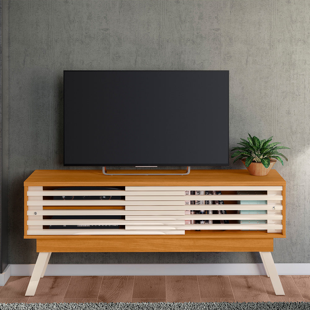 Bancada até 65″ Frizz 1.5 Cinamono/Off White – MADETEC