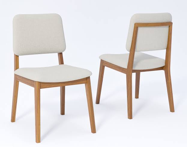 Kit 4 Cadeiras Amarilis Natuame Madeira/Linho Cru - Móveis furniture