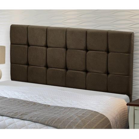 Cabec Casal Ana 140 Suede Marrom 1320 SR Cabec - Móveis furniture