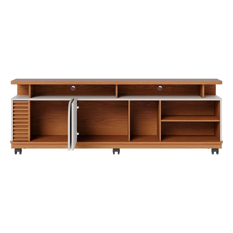 Rack Bancada Jurerê Larg. 1.80m Freijó/Off White Colibri - Móveis furniture