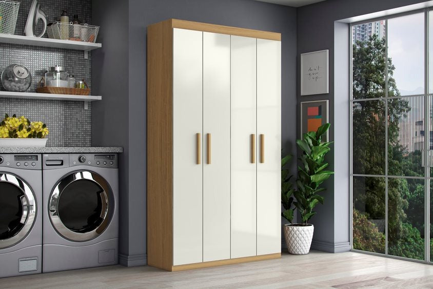 Multiuso Aramoveis 4P Atacama.Off White - Móveis furniture