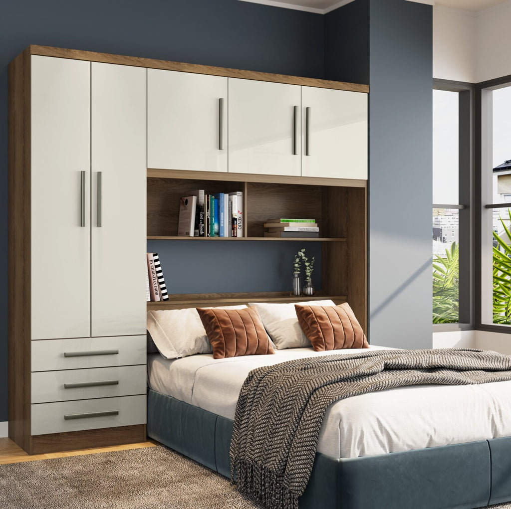 Guarda-Roupa Casal México 2,05 m Mel/Off White – RUD RACK - Móveis furniture