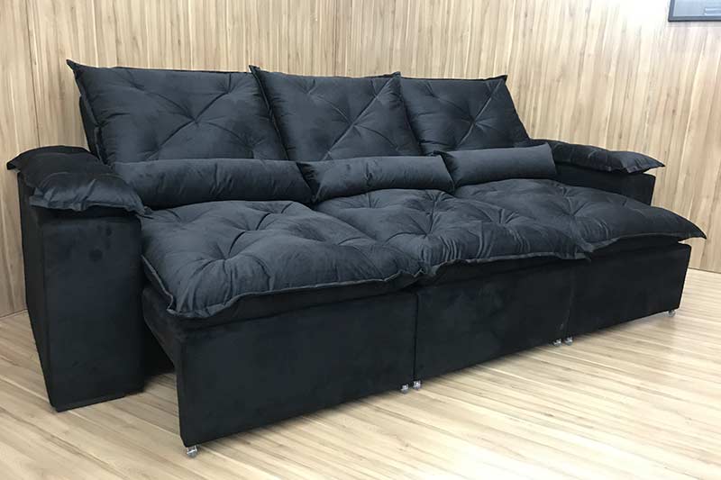 SOFÁ RETRÁTIL E RECLINÁVEL GRÉCIA 2,70M - Móveis furniture