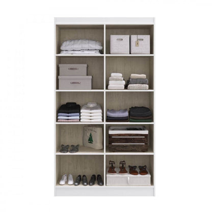 Armário Multiuso 4 Portas 8 Prateleiras Milão Espresso Móveis Marrom - Móveis furniture