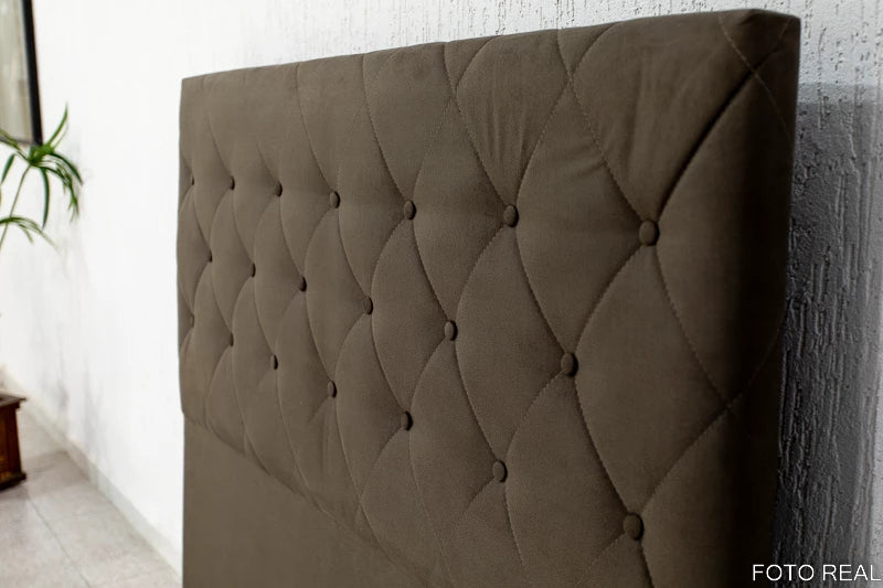 Cabeceira Casal Rio Sued Marrom Largura 1.40m - Móveis furniture