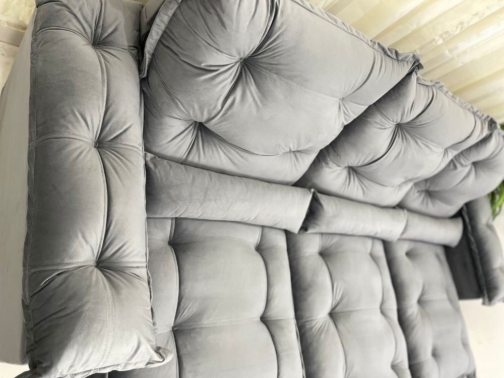 Sofá Retrátil Reclinável Atenas 2.70m – Cinza - Móveis furniture