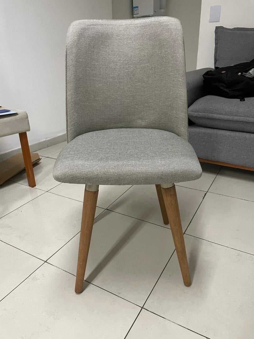 Kit 2 Cadeiras Giratória Dakota M2 (Carbono linked 35) Linho Cinza Grafite – MÓVEIS PROVÍNCIA