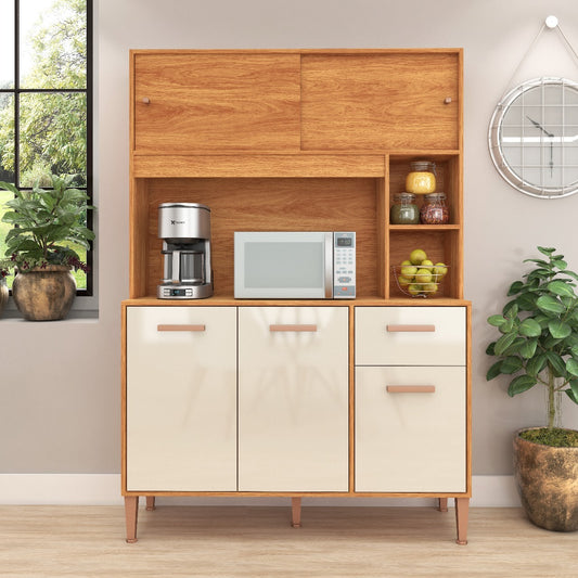 Kit Cozinha Pérola C212 1,20 m Cinamono/Off White – FELLICCI