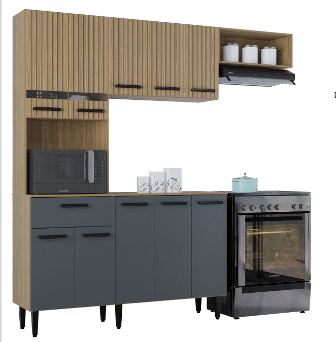 COZINHA DORA 2.00 – 10 PORTAS E 1 GAVETA – POQUEMA