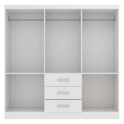 GUARDA ROUPA SEVILHA 6P 3G – EVIDÊNCIA MÓVEIS BRANCO