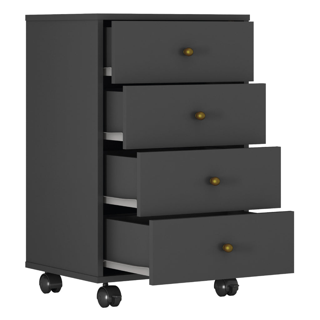 Gaveteiro Office Presence Grafito – DEMÓBILE