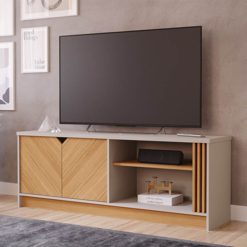 Rack Bancada Volpi Larg. 1.54m 100% MDF Off/Nature Permóbile - Móveis furniture