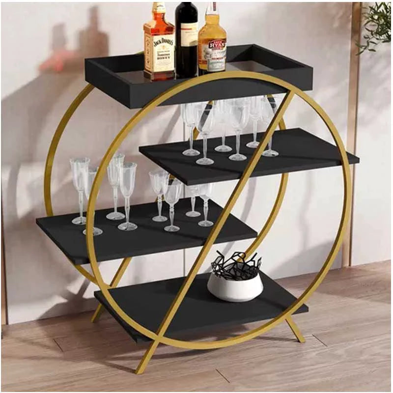 Adega JB 4009 Luxo Preto/Dourado JB Bechara - Móveis furniture