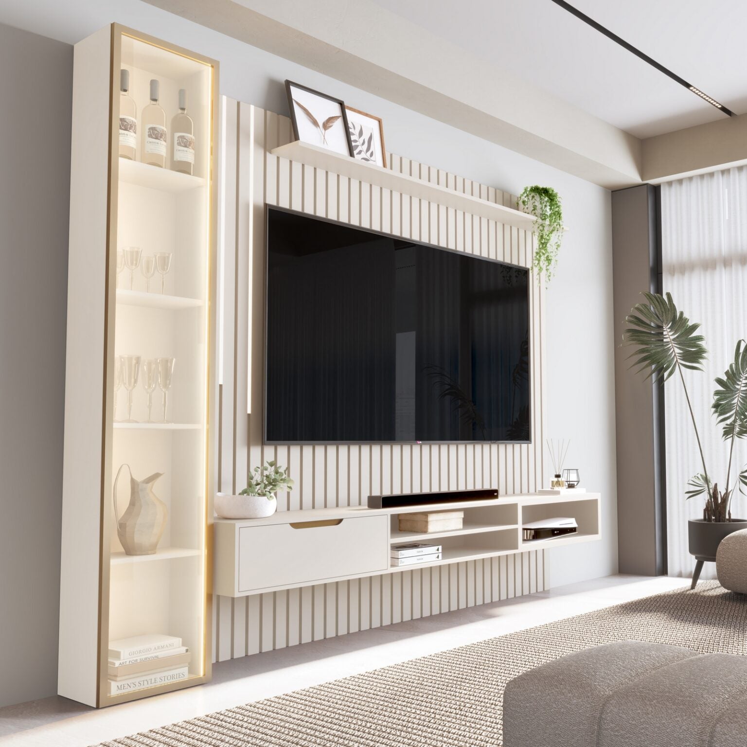 Home Tucumã 2.3 + Torre Modular 2.2 Off White – JB BECHARA (ESPECIAL)