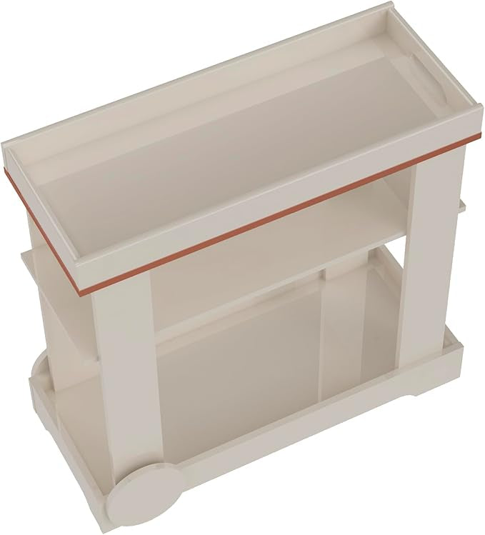 Bar Carrinho Rose com rodízios Artely